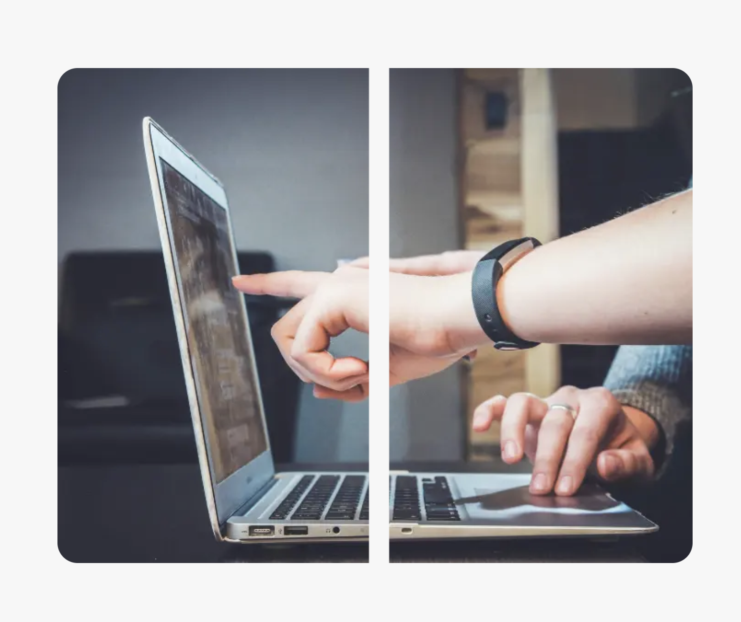 Collaboration on laptop